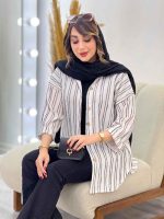 شومیز پایین هلال آیناز کد 5378 - تصویر 7