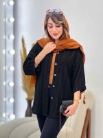 شومیز پایین هلال آیناز کد 5378 - تصویر 6
