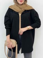 مانتو پشت دکمه ستایش کد 5367 - تصویر 16