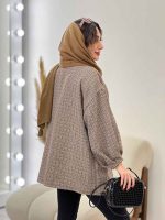مانتو آستین پیله گیتا کد 5376 - تصویر 9