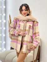 شکت چهارخونه دو جیب کد 5382 - تصویر 9
