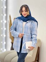 شکت چهارخونه دو جیب کد 5382 - تصویر 8