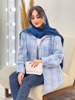 شکت چهارخونه دو جیب کد 5382 - تصویر 16