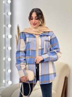 شکت چهارخونه دو جیب کد 5382 - تصویر 32