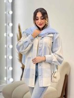 شکت چهارخونه دو جیب کد 5382 - تصویر 4