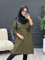 مانتو ژیله جیب نما هلیا کد 4977 - تصویر 4