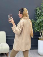 مانتو جلو پیله دو جیب کد 5303 - تصویر 29
