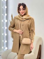 مانتو دو جیب ستین کد 5217 - تصویر 23