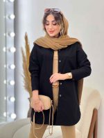 مانتو دو جیب ستین کد 5217 - تصویر 6