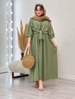 ست پیراهن دو تکه آستین پیله کد 5352 - تصویر 4