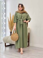 ست پیراهن دو تکه آستین پیله کد 5352 - تصویر 15