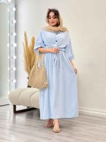 ست پیراهن دو تکه آستین پیله کد 5352 - تصویر 12