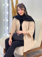 مانتو آستین پاکتی ارمغان کد 5379 - تصویر 8