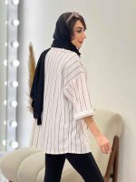 مانتو آستین پاکتی ارمغان کد 5379 - تصویر 4