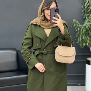بارانی دو جیب ژیله دکمه دار کد 5386