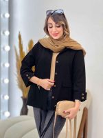 مانتو جیب پیله آستین دو دکمه کد 5360 - تصویر 9