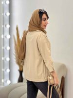 مانتو جیب پیله آستین دو دکمه کد 5360 - تصویر 11