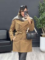 بارانی دو جیب ژیله دکمه دار کد 5386 - تصویر 22