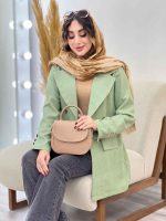 مانتو کتی شاین آستین سه دکمه کد 4639 - تصویر 5