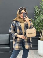 پالتو چهار دکمه دو جیب کد 5389 - تصویر 18