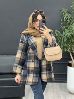 پالتو چهار دکمه دو جیب کد 5389 - تصویر 29