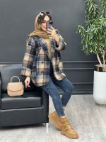 پالتو چهار دکمه دو جیب کد 5389 - تصویر 2