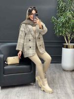 پالتو چهار دکمه دو جیب کد 5389 - تصویر 6