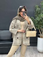 پالتو چهار دکمه دو جیب کد 5389 - تصویر 14