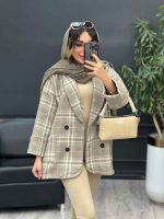پالتو چهار دکمه دو جیب کد 5389 - تصویر 24