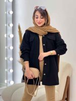 مانتو جیب پیله آستین برش دار کد 5392 - تصویر 7