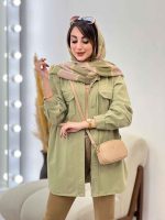 مانتو جیب پیله آستین برش دار کد 5392 - تصویر 22