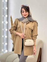 مانتو جیب پیله آستین برش دار کد 5392 - تصویر 4