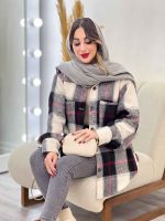 شکت چهارخونه دو جیب کد 5393 - تصویر 2