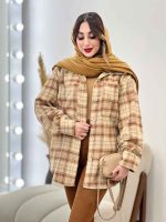 شکت چهارخونه دو جیب کد 5393 - تصویر 6