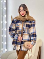 شکت چهارخونه دو جیب کد 5393 - تصویر 13