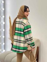 شکت چهارخونه دو جیب کد 5393 - تصویر 10
