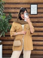 مانتو دو جیب پاکتی آنیکا کد 5329 - تصویر 5