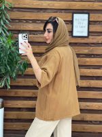 مانتو دو جیب پاکتی آنیکا کد 5329 - تصویر 8