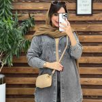 مانتو جین دو جیب گیلدا کد 5370