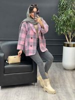 پالتو چهار دکمه دو جیب کد 5389 - تصویر 11