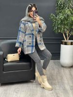پالتو چهار دکمه دو جیب کد 5389 - تصویر 30
