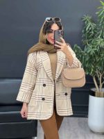 پالتو چهار دکمه دو جیب کد 5389 - تصویر 10