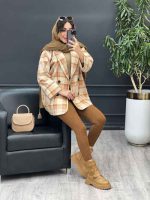 پالتو چهار دکمه دو جیب کد 5389 - تصویر 4
