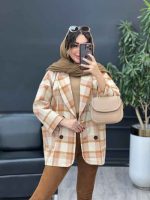 پالتو چهار دکمه دو جیب کد 5389 - تصویر 21