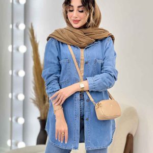مانتو جین کاغذی سالومه کد 5289