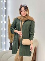 مانتو کتان رنگی پایین گت آوا کد 5292 - تصویر 14