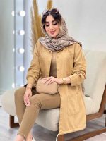 مانتو کتان رنگی پایین گت آوا کد 5292 - تصویر 13