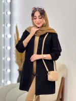 مانتو کتان رنگی پایین گت آوا کد 5292 - تصویر 10