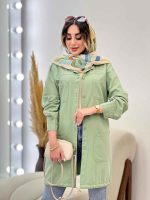 مانتو کتان رنگی پایین گت آوا کد 5292 - تصویر 4