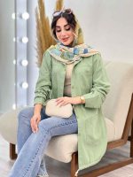 مانتو کتان رنگی پایین گت آوا کد 5292 - تصویر 9